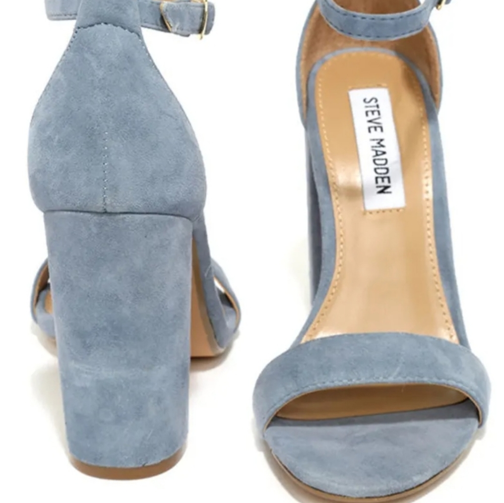 Steve madden carrson blue suede shoe